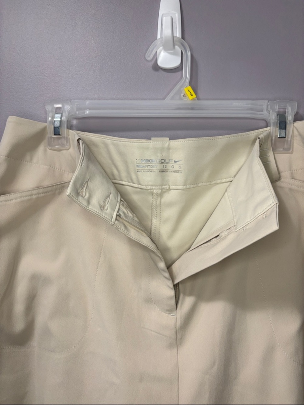 Nike Golf Dri-FIT Khaki Athletic Skort Women’s Size 12 Beige Tennis Golf Skirt - Picture 5 of 9